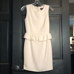 Topshop blush peplum dress size 4